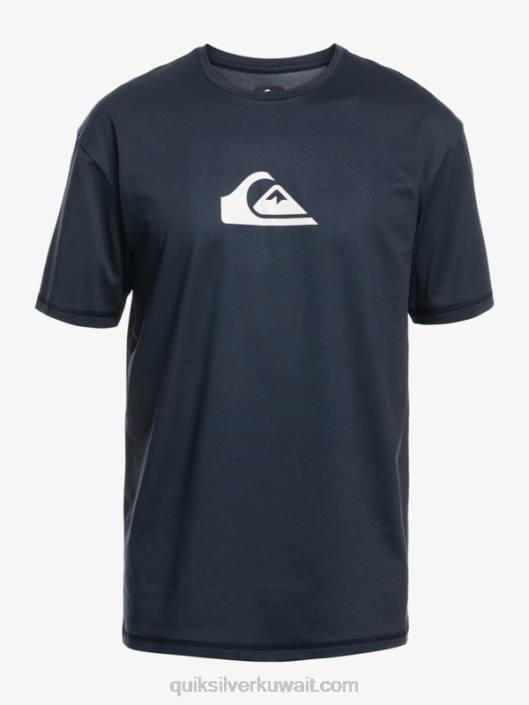 تي شيرت 8-16 خط صلب قصير الأكمام upf 50 تصفح Quiksilver أولاد 68002133 بليزر كحلي