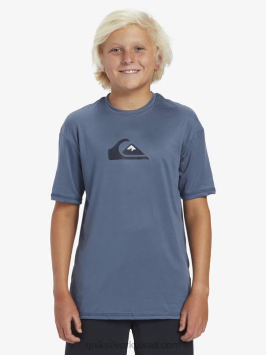 تي شيرت 8-16 خط صلب قصير الأكمام upf 50 تصفح Quiksilver أولاد 68002136 بحر بيرينغ