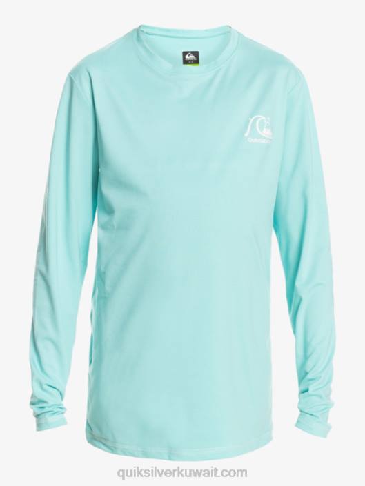 8-16 تي شيرت هيذر هيذر طويل الأكمام upf 50 لركوب الأمواج Quiksilver أولاد 68002199 ملاك الخلنج الأزرق