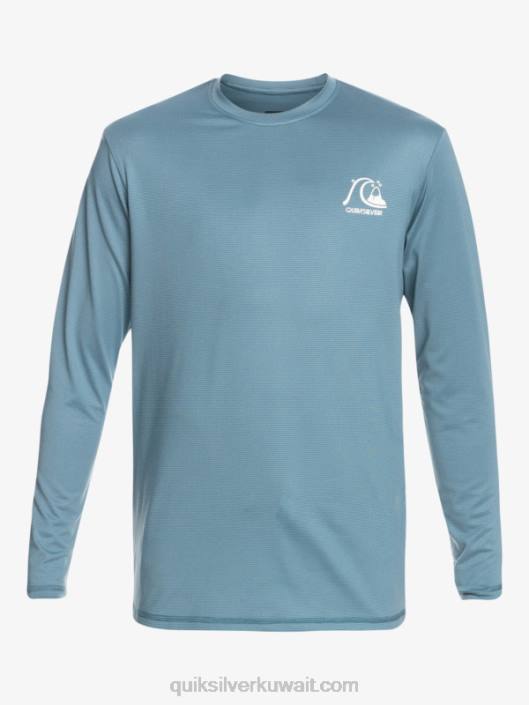 8-16 تي شيرت هيذر هيذر طويل الأكمام upf 50 لركوب الأمواج Quiksilver أولاد 68002201 هيذر الزرقاء الإقليمية