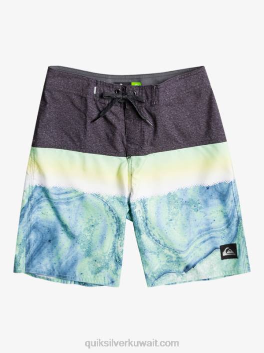 8-16 لوحة كل يوم yth 17 boardhort Quiksilver أولاد 68002274 الرماد الأخضر