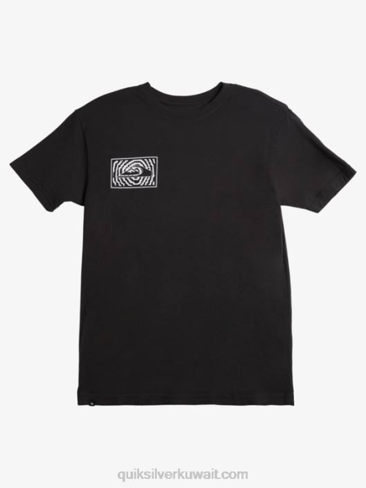 تي شيرت بشعار Fortuned Quiksilver رجال 6800983 أسود