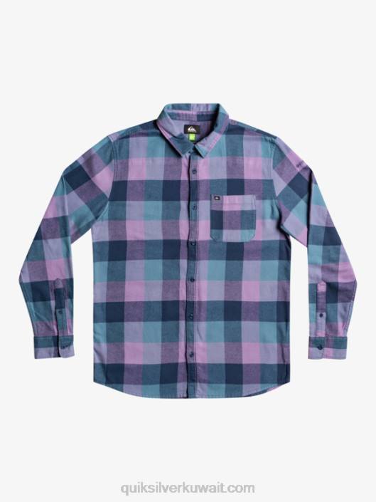 Motherfly قميص طويل الأكمام الفانيلا Quiksilver رجال 68001572 الذبابة الزرقاء الشارة