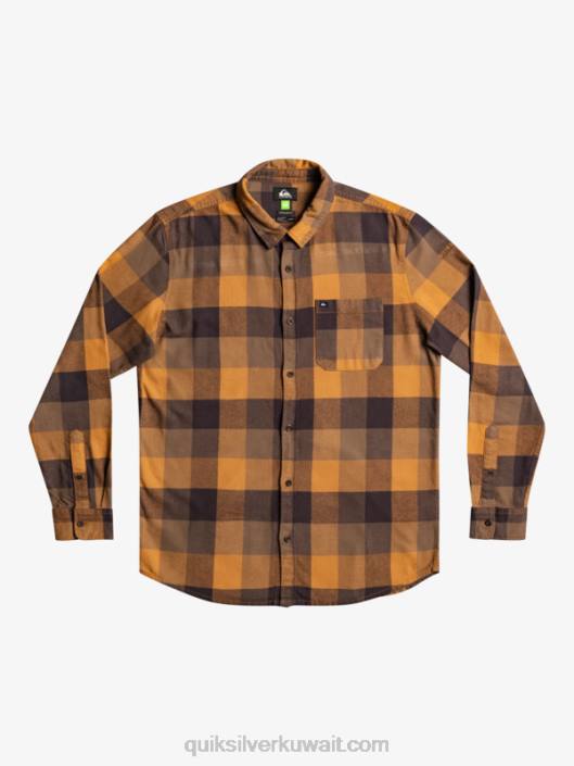Motherfly قميص طويل الأكمام الفانيلا Quiksilver رجال 68001574 ذبابة السكر البني