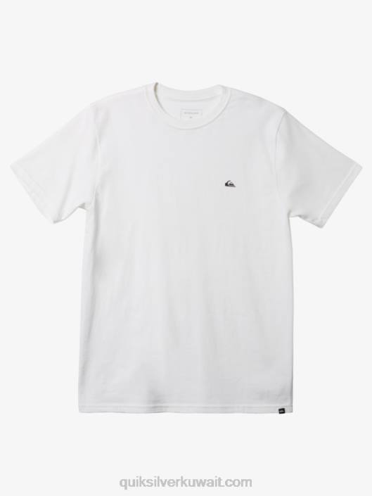تي شيرت Mw Mini Logo Quiksilver رجال 6800110 أبيض