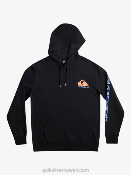 كنزة صوفية بغطاء رأس وشعار Omni Quiksilver رجال 68001032 أسود