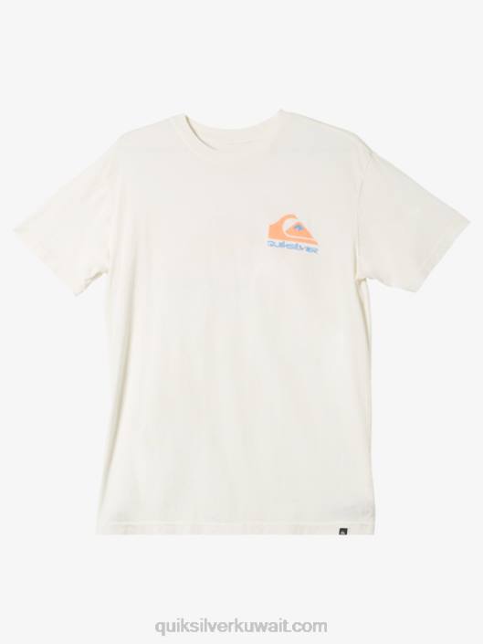 تيشيرت بشعار Omni Quiksilver رجال 6800986 الأبيض العتيقة