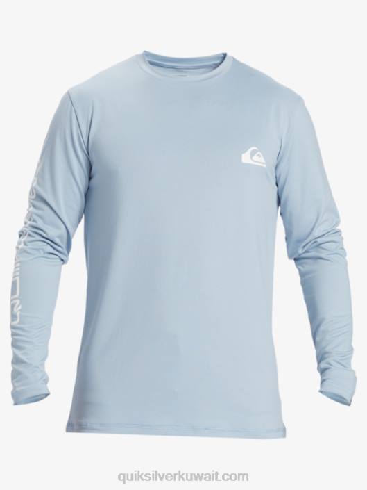 Omni Session Long Sleeve upf 50 Surf T-Shirt Quiksilver رجال 6800404 أزرق سماوي