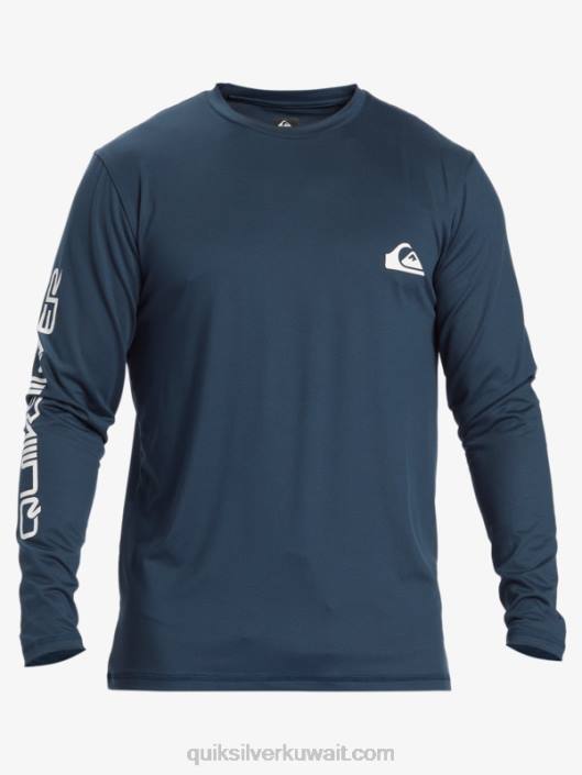 Omni Session Long Sleeve upf 50 Surf T-Shirt Quiksilver رجال 6800405 منتصف الليل البحرية