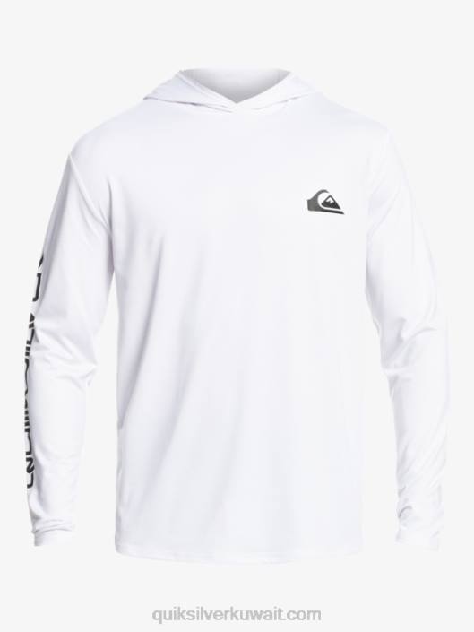 Omni Session upf 50 Long Sleeve Surf Tee Quiksilver رجال 6800769 أبيض