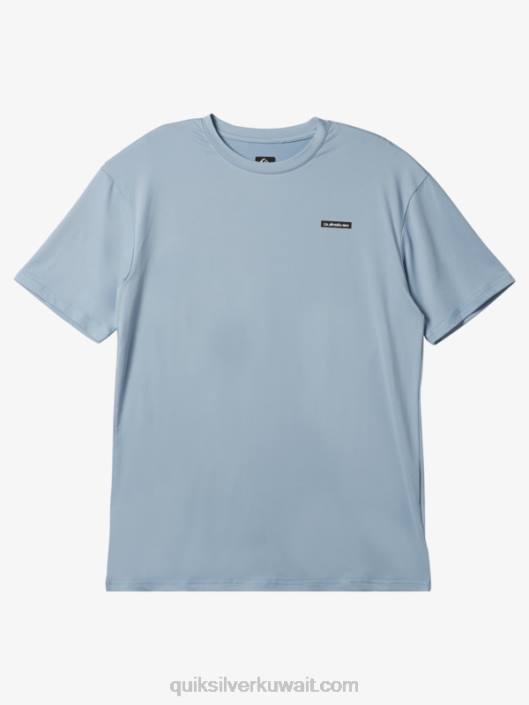 Omni Session upf 50 Short Sleeve Surf Tee Quiksilver رجال 6800540 أزرق سماوي
