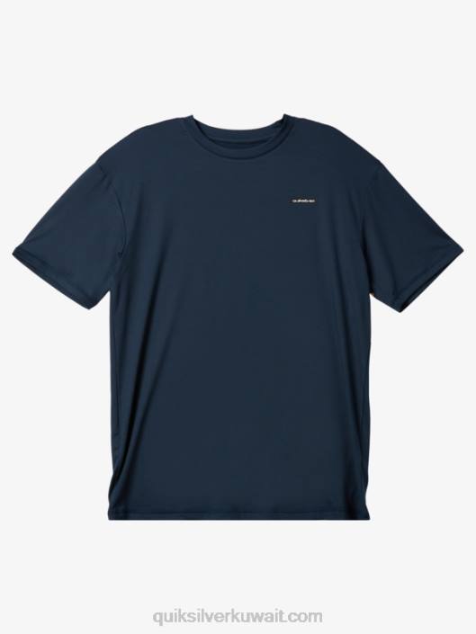 Omni Session upf 50 Short Sleeve Surf Tee Quiksilver رجال 6800541 منتصف الليل البحرية