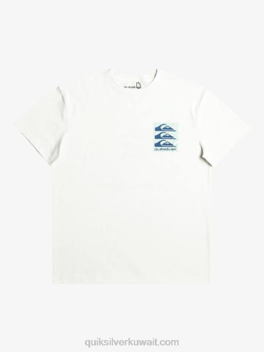 مشوه تي شيرت Quiksilver رجال 68001013 سنو وايت