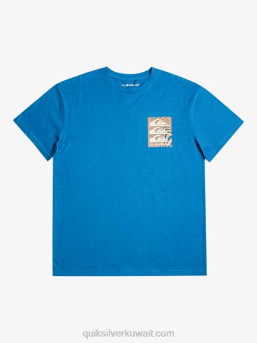 مشوه تي شيرت Quiksilver رجال 68001015 اشنركل الأزرق