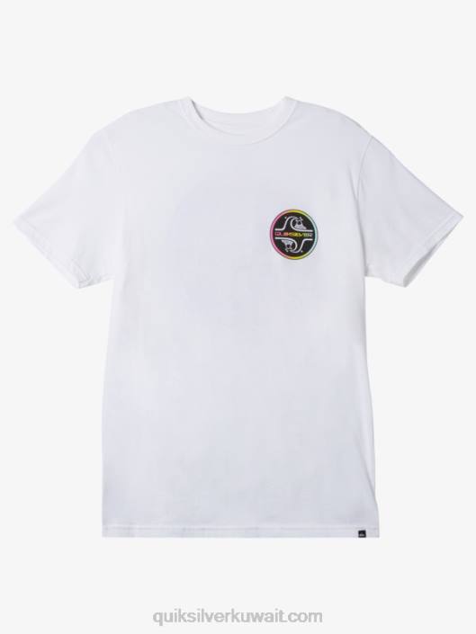 الأساسية فقاعة تي شيرت Quiksilver رجال 68001027 أبيض