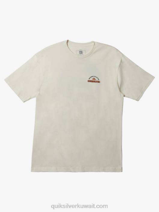 رجل الماء زعانف حتى تي شيرت Quiksilver رجال 68001047 الأبيض العتيقة