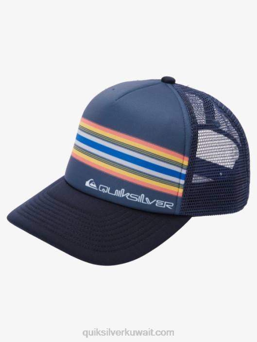 قبعة سائق شاحنة الصقر Quiksilver رجال 68001050 بليزر كحلي