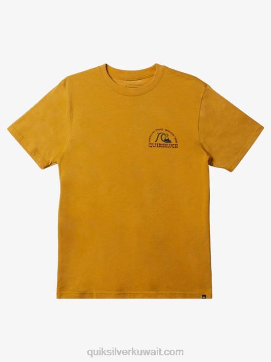 جديد تأخذ تي شيرت وزارة الدفاع Quiksilver رجال 68001073 هيذر الذهب الساطع