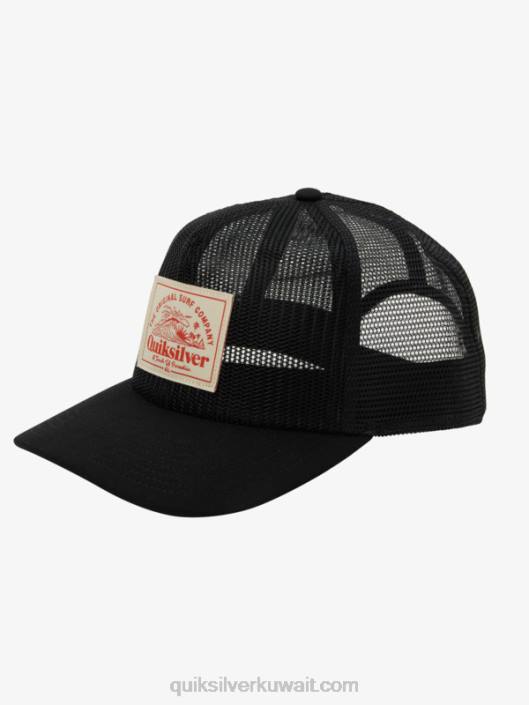 منسوجة حتى قبعة سائق الشاحنة Quiksilver رجال 68001075 أسود