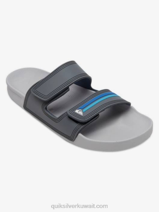 صندل ريفي مزدوج ضبط Quiksilver رجال 68001079 أزرق رمادي