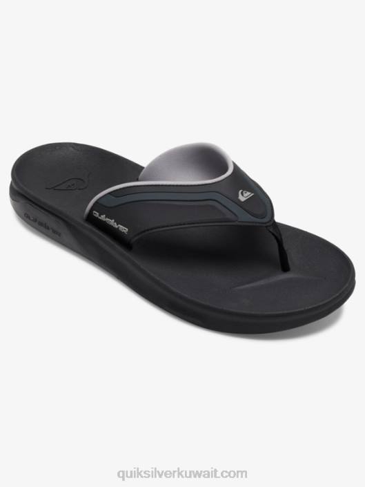 الصنادل انتعاش الرياضيات Quiksilver رجال 68001082 أسود / رمادي / بني