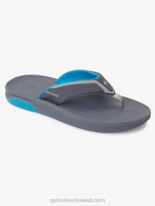الصنادل انتعاش الرياضيات Quiksilver رجال 68001084 أزرق رمادي