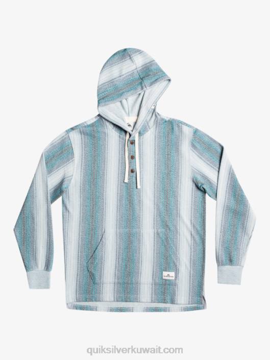 هوديي باجا هينلي Quiksilver رجال 68001098 مخطط الباجا الأزرق المغربي