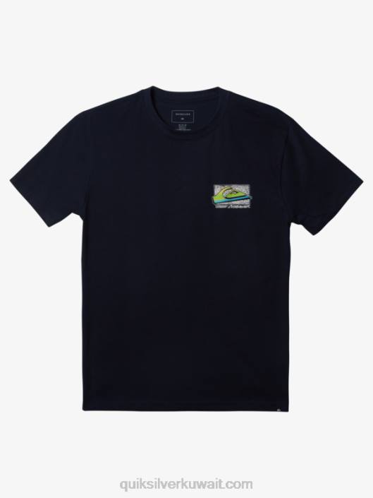 الرجعية تتلاشى تي شيرت Quiksilver رجال 68001109 بليزر كحلي