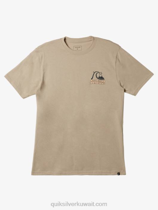 تي شيرت رايز آند شاين Quiksilver رجال 68001116 بلازا رمادي داكن