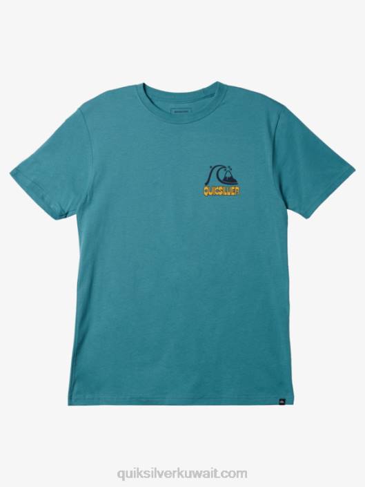 تي شيرت رايز آند شاين Quiksilver رجال 68001117 بريتاني الأزرق