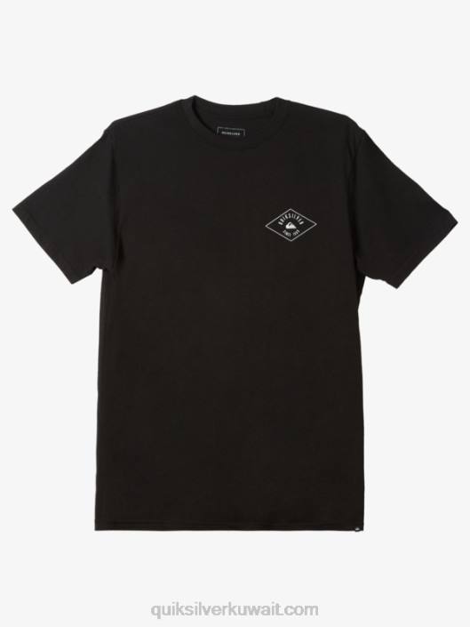 تي شيرت خط دائري Quiksilver رجال 68001118 أسود