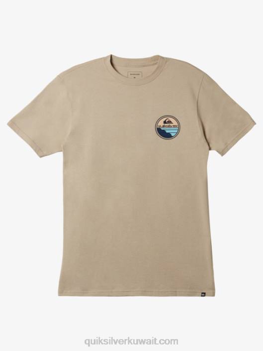 تي شيرت رحلة ذات مناظر خلابة Quiksilver رجال 68001146 بلازا رمادي داكن