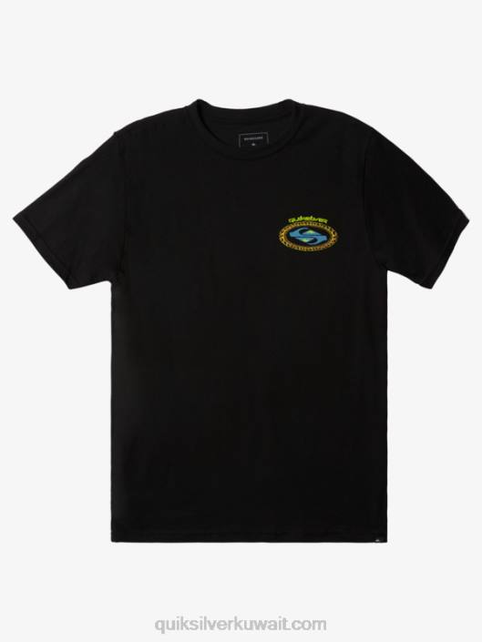 تي شيرت الجلد الثاني Quiksilver رجال 68001154 أسود