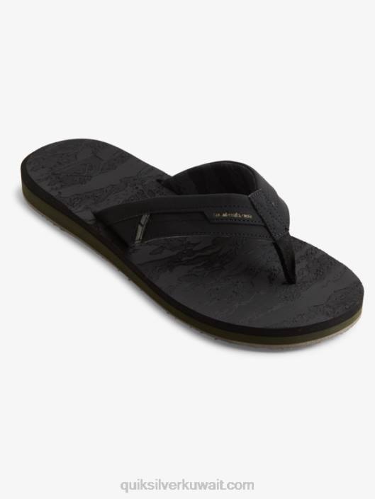 صندل منزلق واحة الجزيرة Quiksilver رجال 68001156 أسود