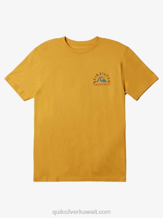 الأصلي برميل تي شيرت Quiksilver رجال 68001171 ذهب لامع