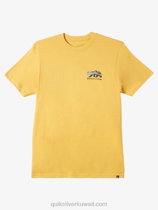 تي شيرت كاليفورنيا صن شاين Quiksilver رجال 68001183 ذهب لامع