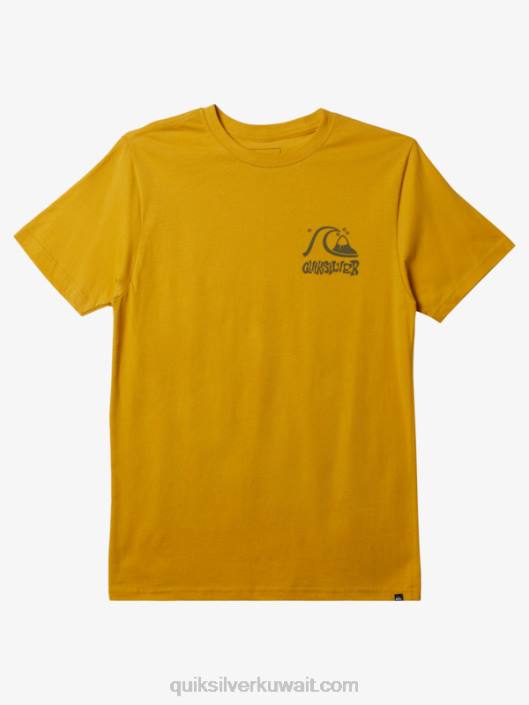 تي شيرت طريق الهروب Quiksilver رجال 6800119 صفار أصفر