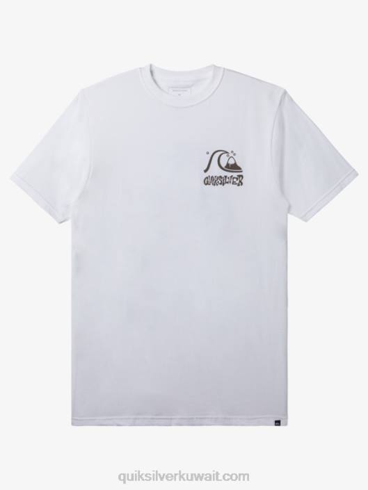 تي شيرت طريق الهروب Quiksilver رجال 6800120 أبيض