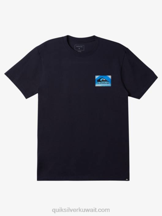 تي شيرت بلون التدفق Quiksilver رجال 68001202 بليزر كحلي