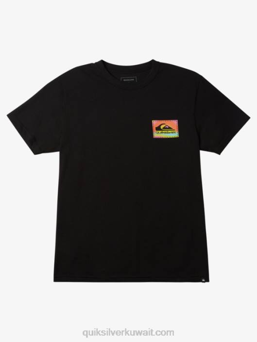 تي شيرت بلون التدفق Quiksilver رجال 68001204 أسود