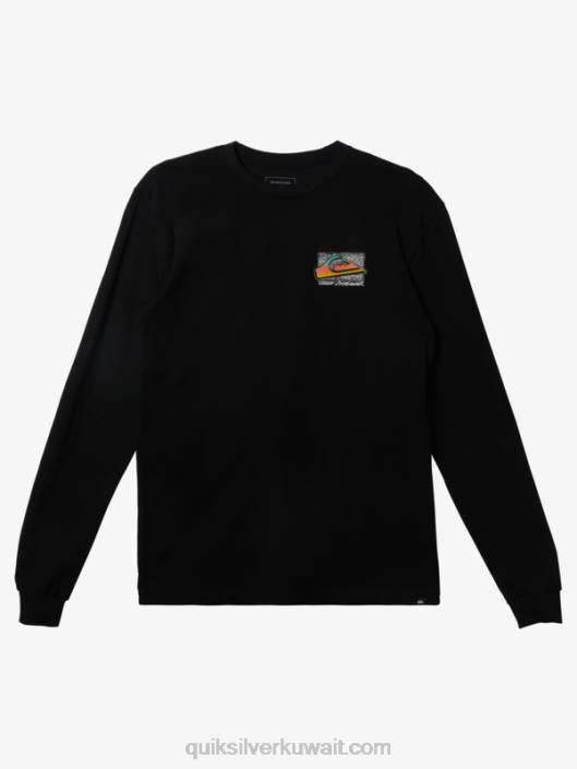 الرجعية تتلاشى تي شيرت Quiksilver رجال 68001213 أسود