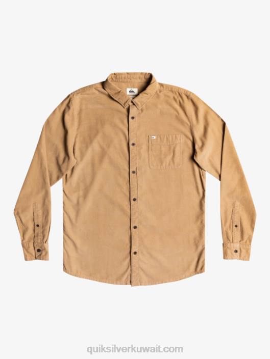 قميص بأكمام طويلة دخان الدخان Quiksilver رجال 68001224 التانين