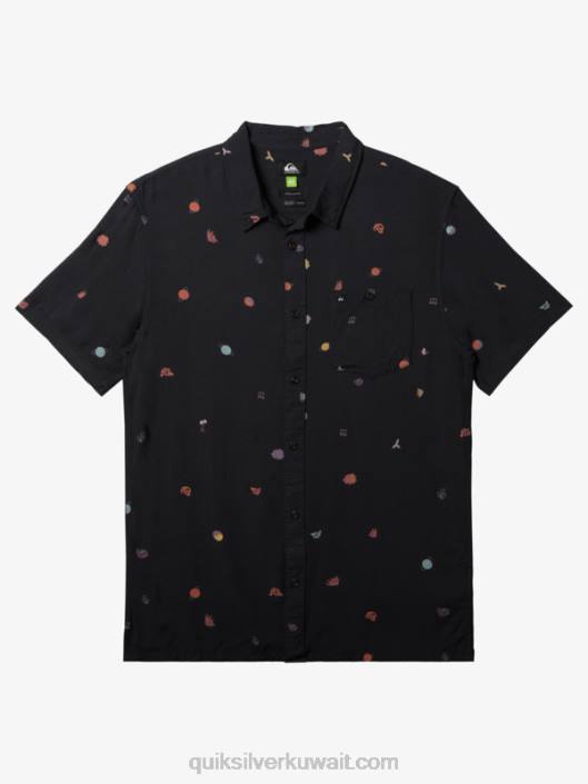 قميص بأكمام قصيرة Quiksilver رجال 68001227 علامة صغيرة على مدرج المطار