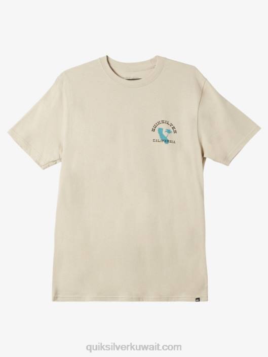 تي شيرت كاليفورنيا ايكونيك ويست Quiksilver رجال 68001228 بلازا رمادي داكن