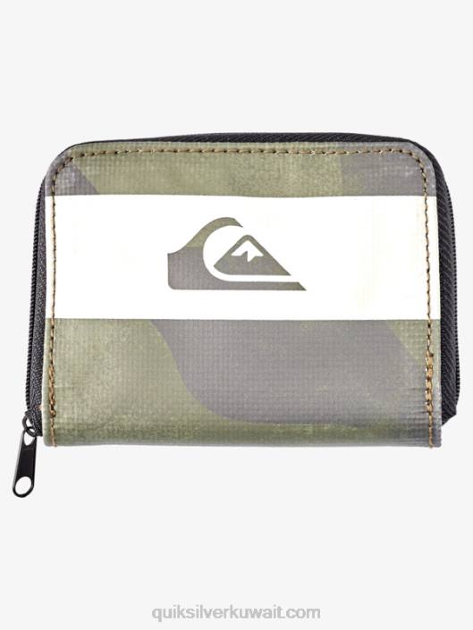 محفظة بسحاب شبكي آمن Quiksilver رجال 68001233 التمويه الأسود
