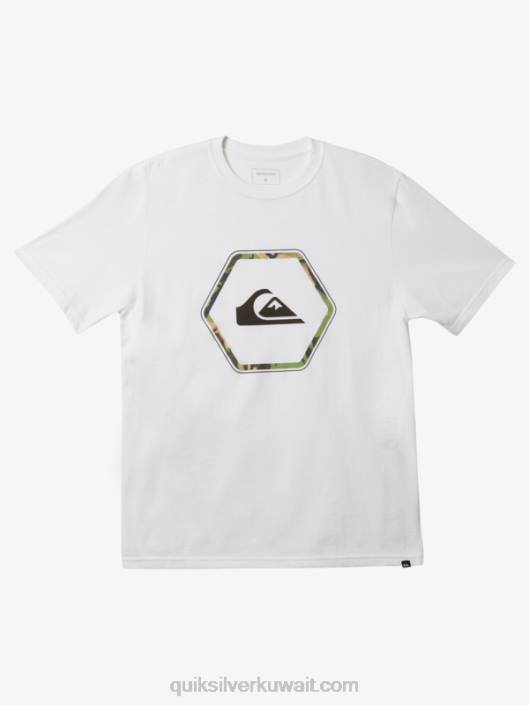 تي شيرت بأشكال Quiksilver رجال 68001235 أبيض
