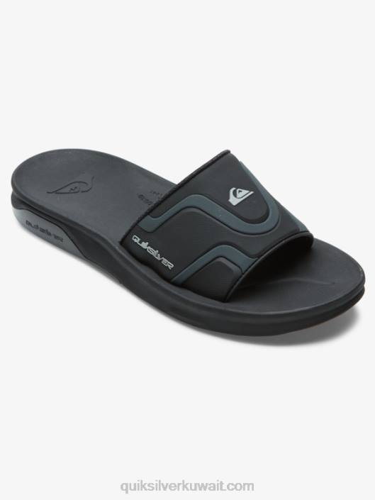 الصنادل الشرائح الانتعاش الرياضيات Quiksilver رجال 68001257 أسود