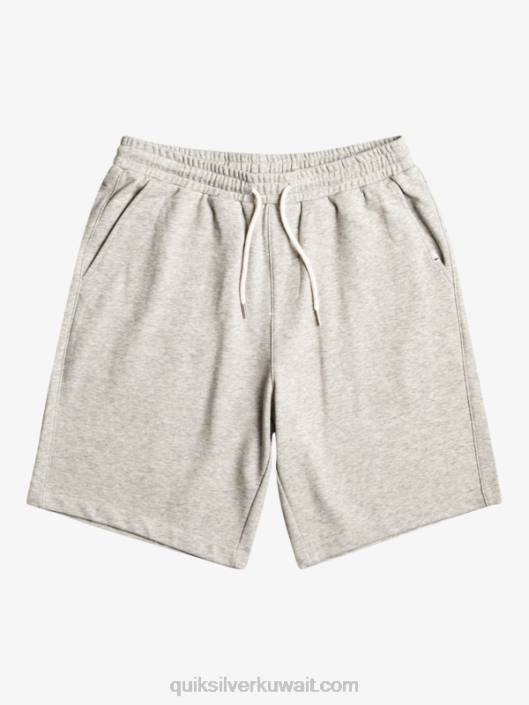 شورت العرق الأساسي Quiksilver رجال 68001272 هيذر رمادي فاتح