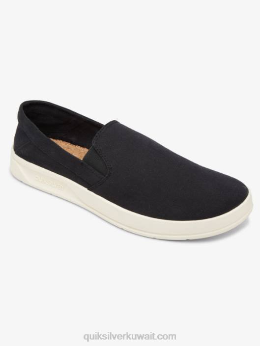 حذاء هاربور وارف سهل الارتداء Quiksilver رجال 68001290 أسود / أبيض