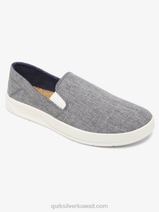 حذاء هاربور وارف سهل الارتداء Quiksilver رجال 68001291 رمادي / أبيض